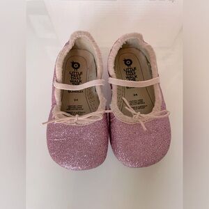 Old Soles Toddler Pink Glittery Ballet Flats Size 8